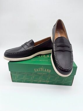 Eastland 1955 Edition Baldwin Leather SlipOn Comfort Loafers Casual Black 11 New